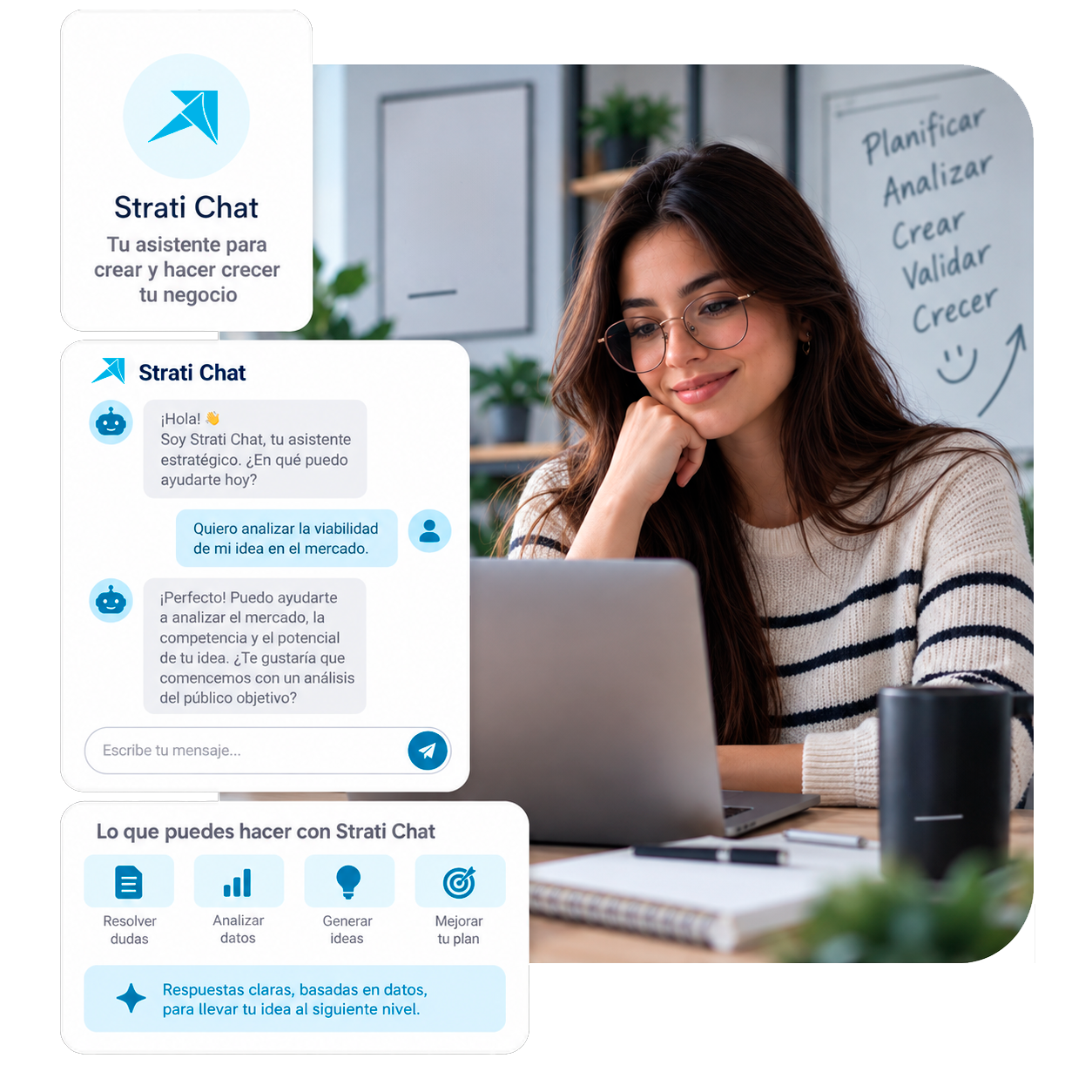 Qué es Strati Chat: asistente de inteligencia artificial para empresas en StratiApp